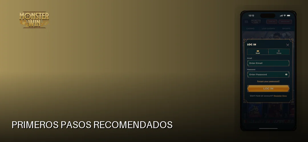 Primeros pasos recomendados